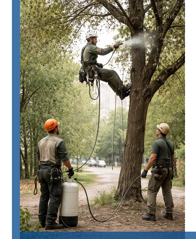 Обработка деревьев от вредителей в Ростове профессиональная защита