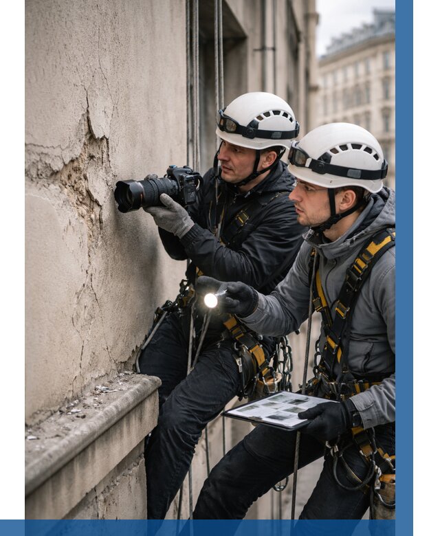 Фотофиксация дефектов фасада в Ростове от 4618 р. | ВЫСОТНИК-Рсв