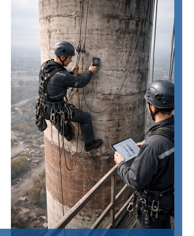 Обследование дымовой трубы в Ростове от 8210 р. | ВЫСОТНИК-Рсв